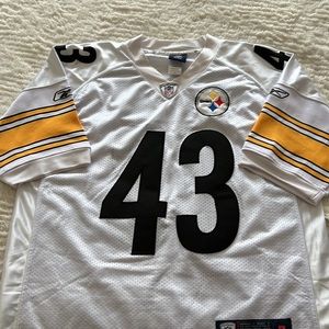 Steelers, Troy Polamalu on field jersey large 48
